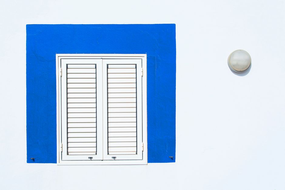 White custom plantation shutters